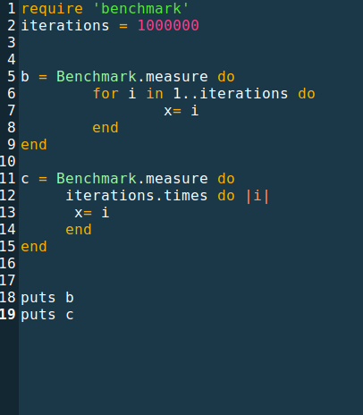 rubyBenchmark2